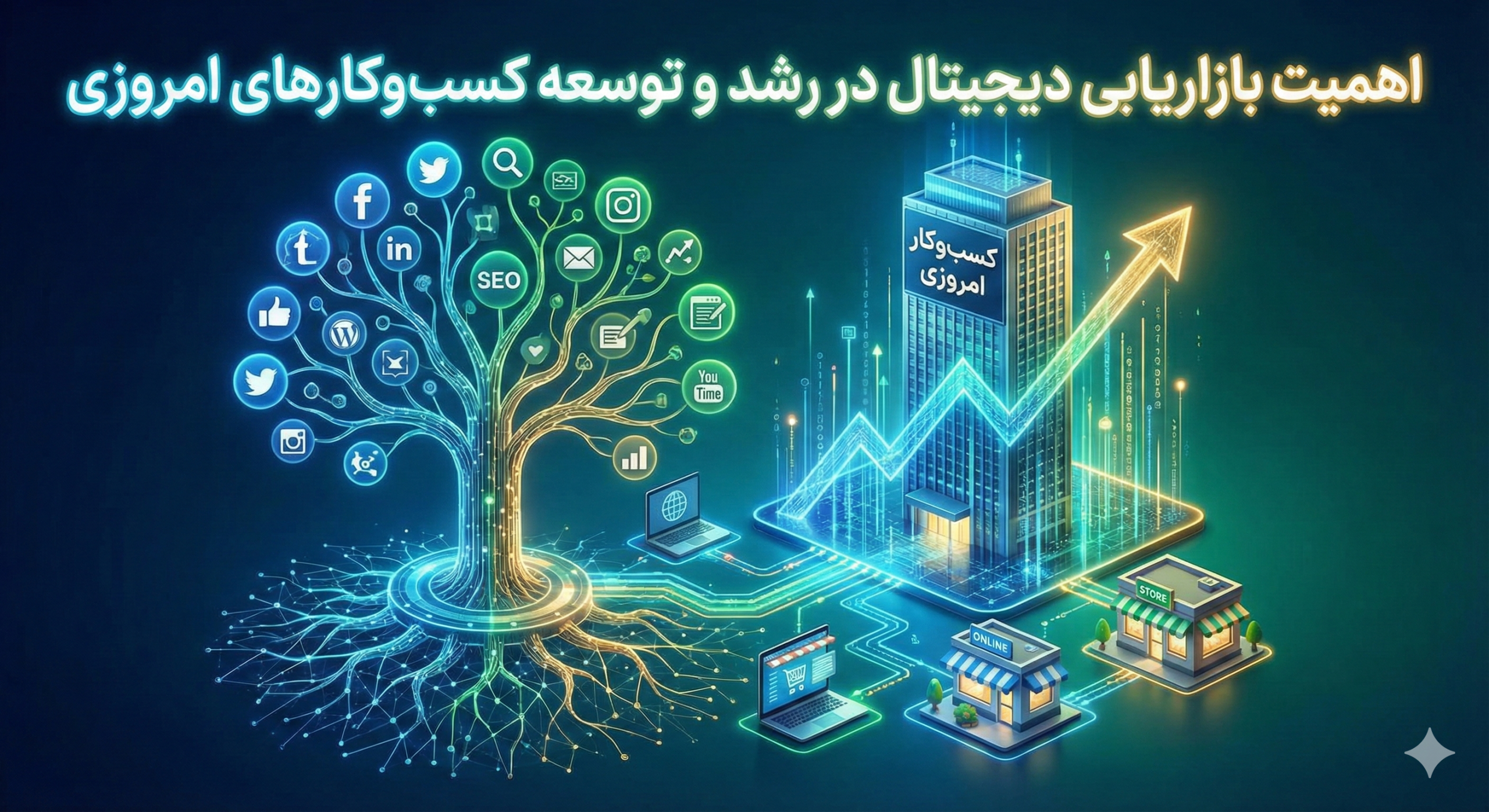 اهمیت بازاریابی دیجیتال در رشد و توسعه کسب‌وکارهای امروزی