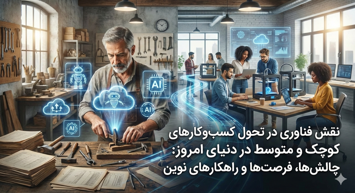 نقش فناوری در تحول کسب‌وکارهای کوچک و متوسط در دنیای امروز: چالش‌ها، فرصت‌ها و راهکارهای نوین